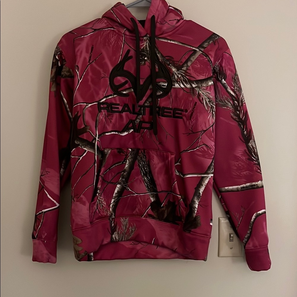 Youth Realtree Pink Camouflage Hoodie